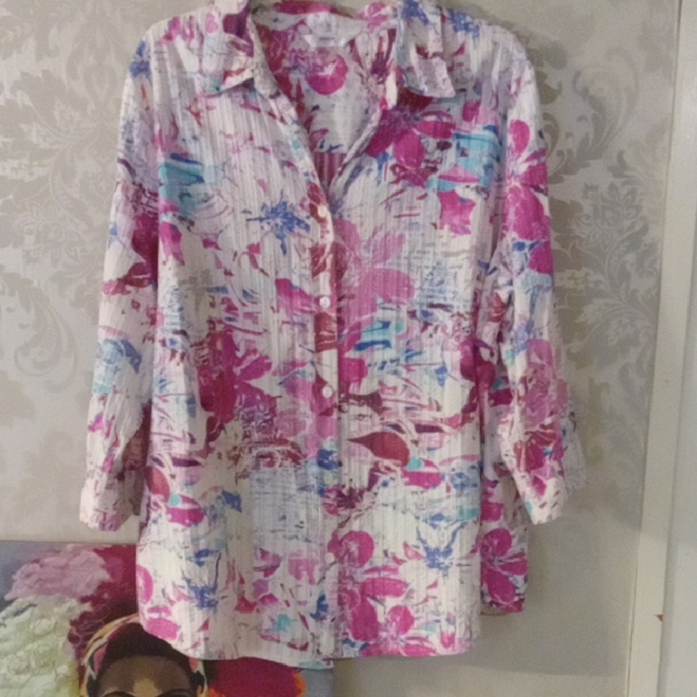 Alia Women's Multicolor Button Down Shirt